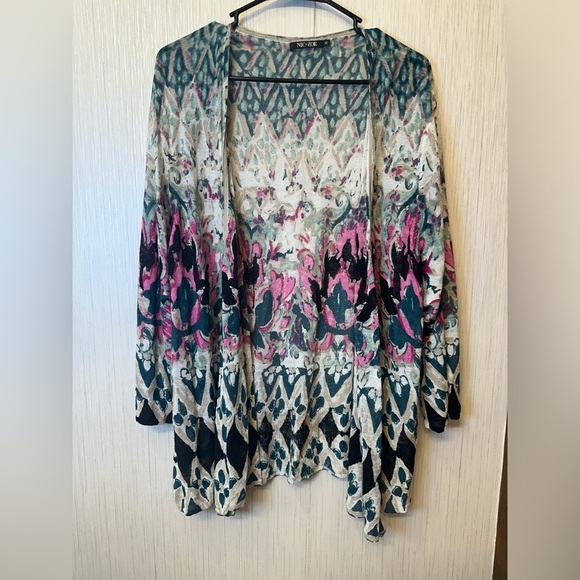 Nic + Zoe Linen Blend cardigan size 3X - Picture 1 of 6